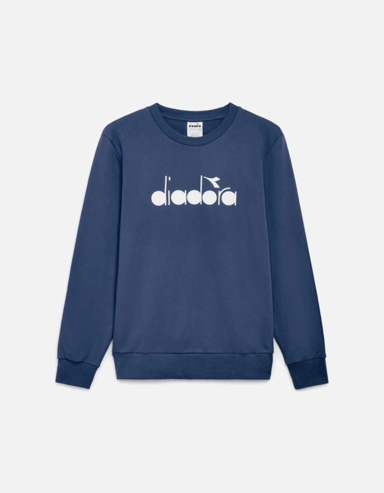 Sweatshirt Crew Logo Blue Denim