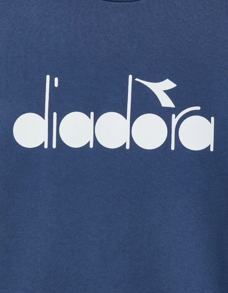 Sweatshirt Crew Logo Blue Denim