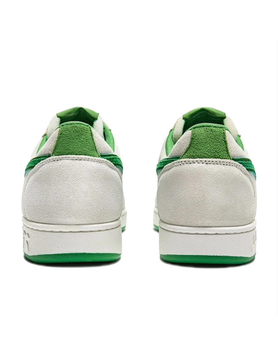 Magic Basket Low Suede Leather White/Island Green Trainer