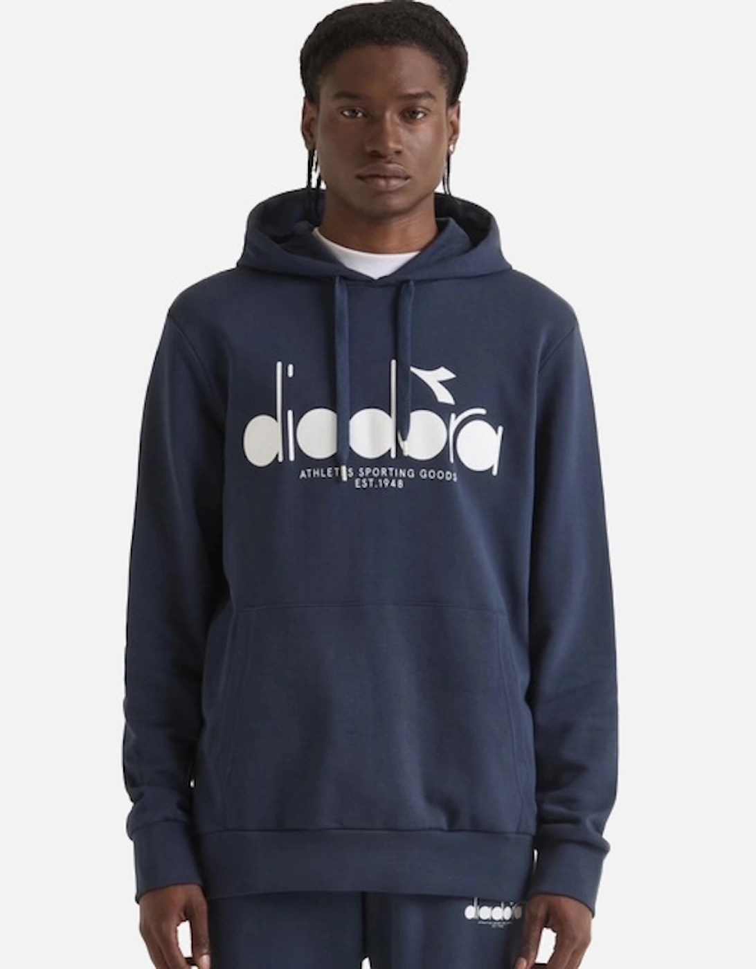 Hoodie Logo Blue Denim