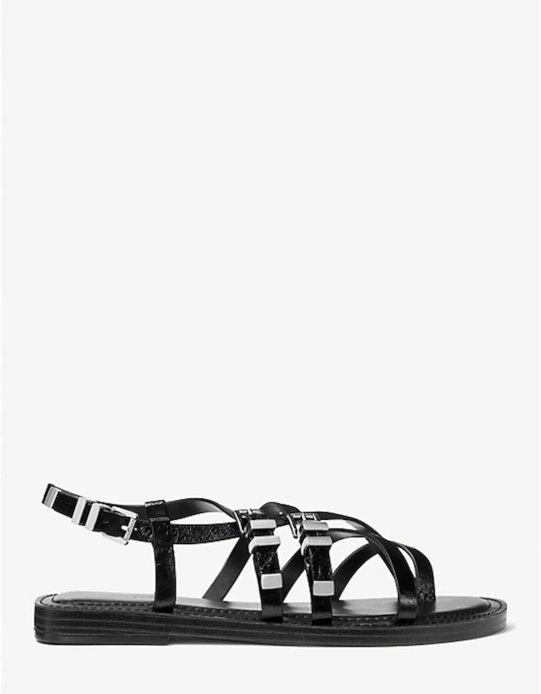 Darrington Crackled Leather Sandal