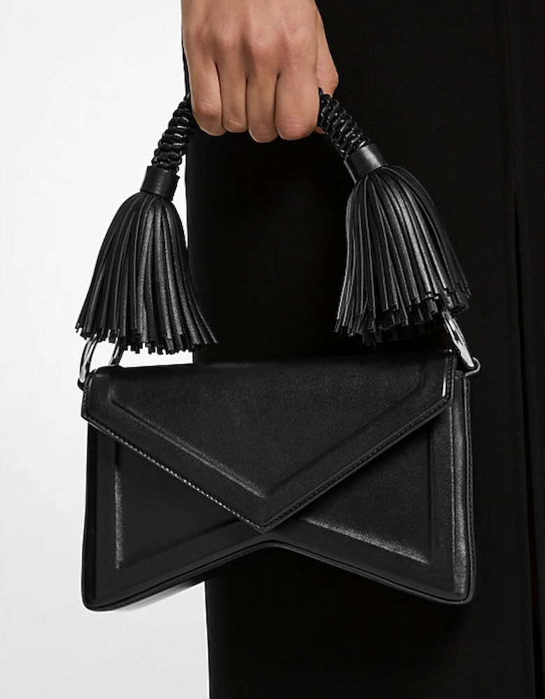 Manhatta Leather Tassel Shoulder Bag