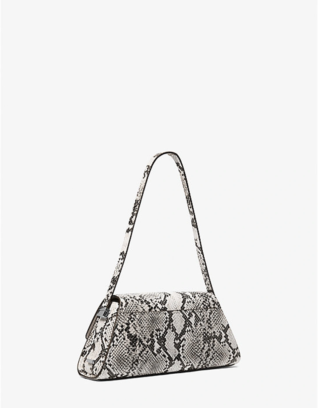 Ludlow Medium Snake Embossed Leather Shoulder Bag