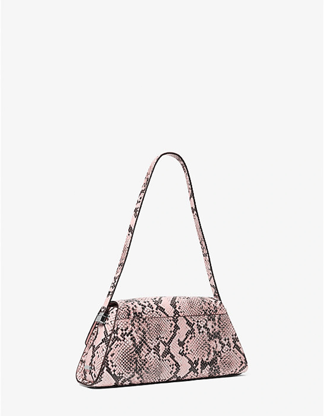 Ludlow Medium Snake Embossed Leather Shoulder Bag
