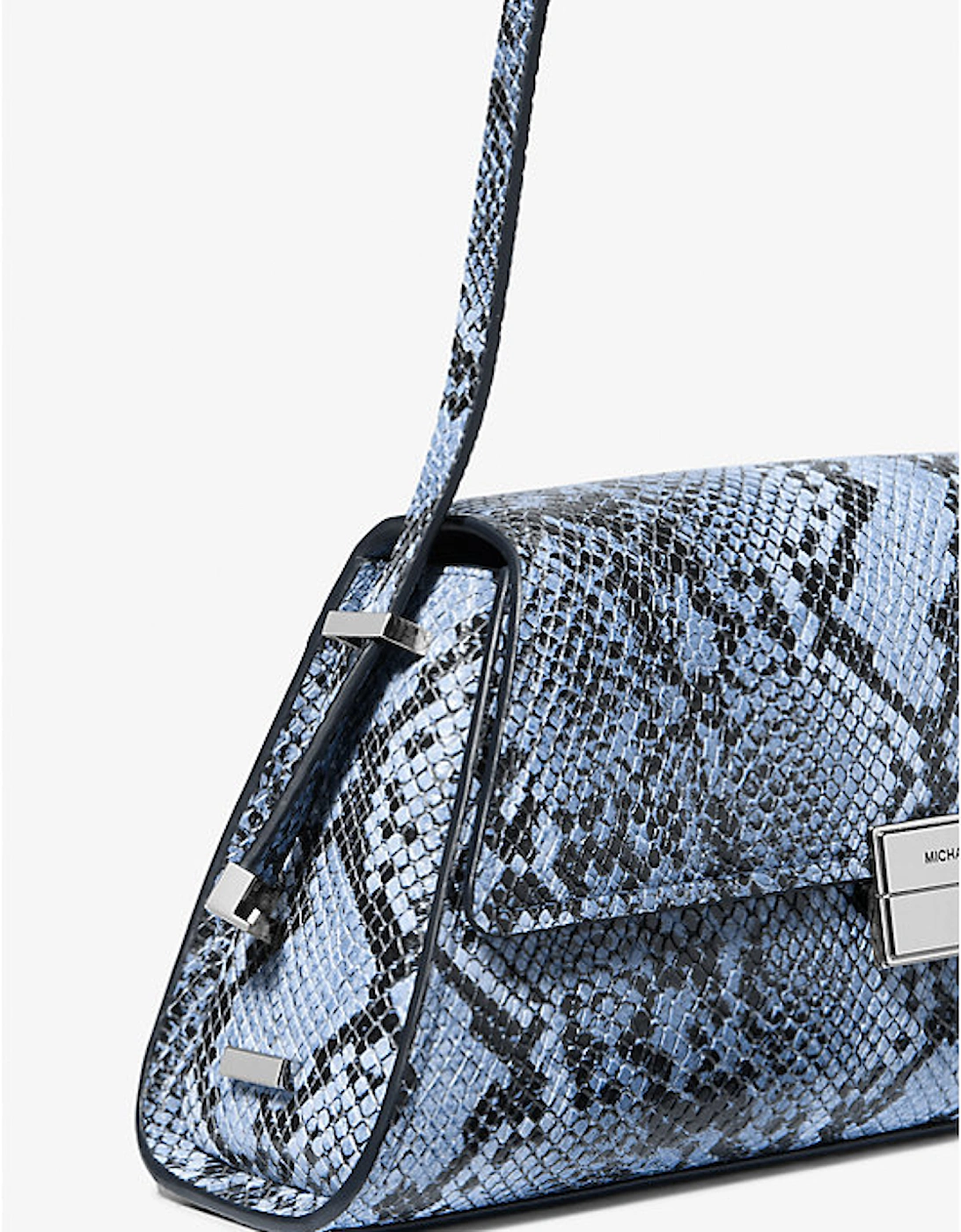 Ludlow Medium Snake Embossed Leather Shoulder Bag