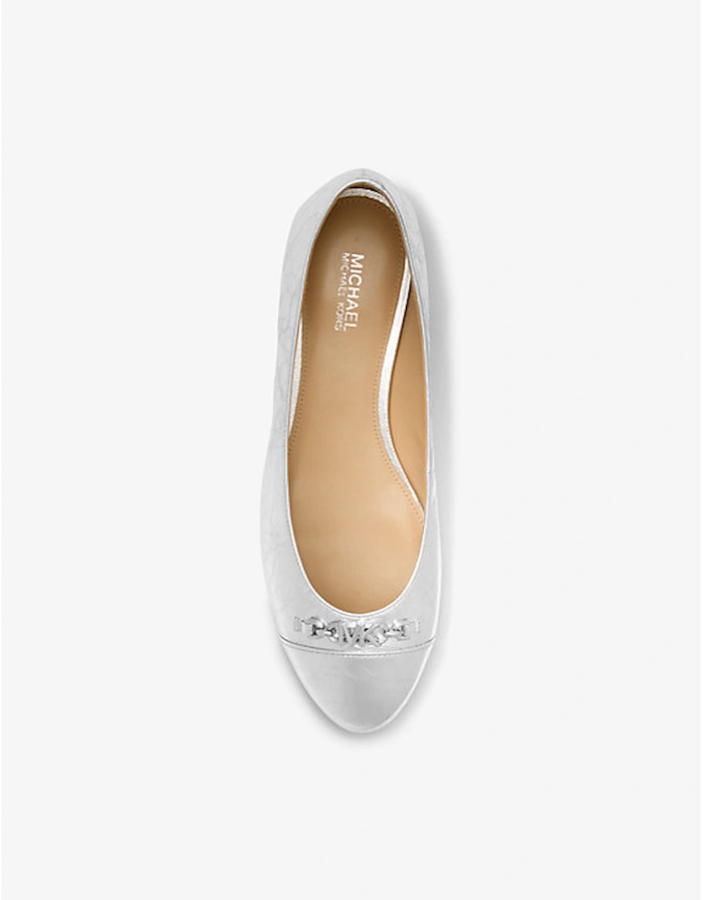 Rebecca Flex Crackled Metallic Leather Ballet Flat