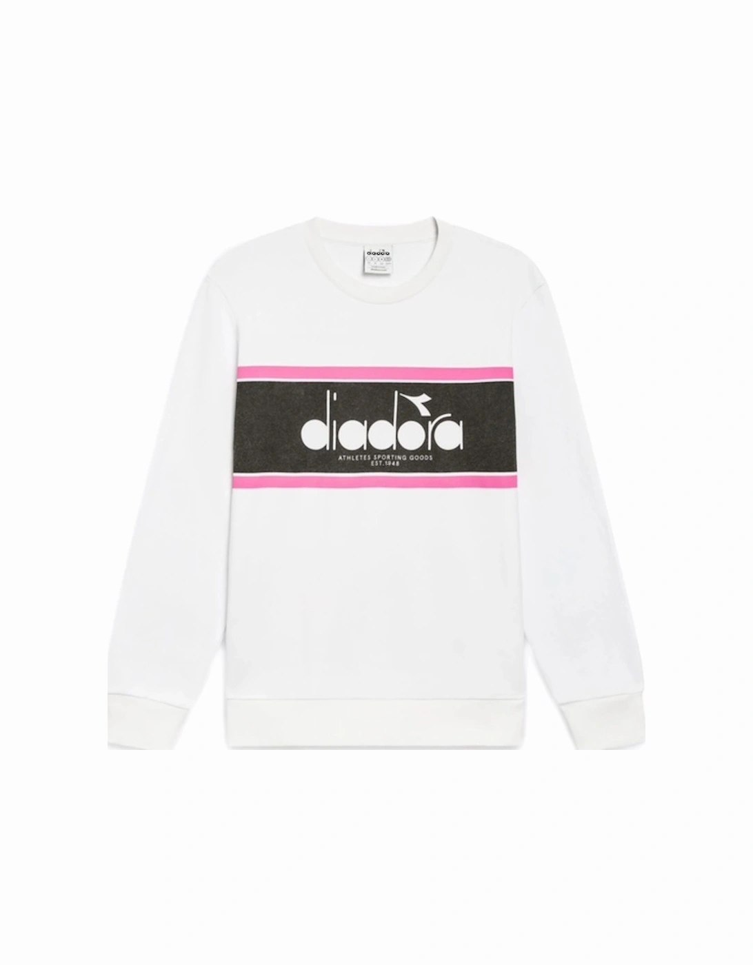 Optical White Logo Crew Sweatshirt, 4 of 3
