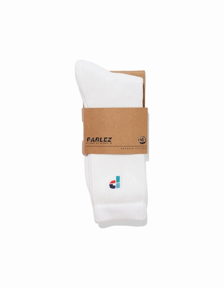 White Lewis Socks