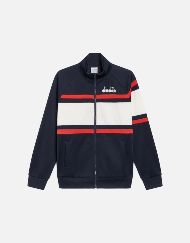 Blue Denim 80s Track Jacket