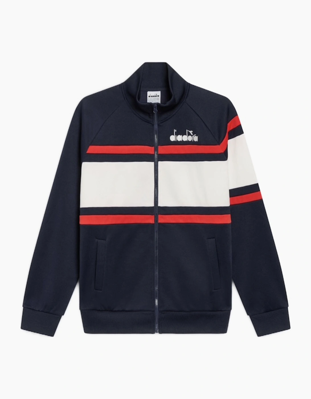 Men's Diadora Blue Denim 80s Track Jacket - Size: Regular/40