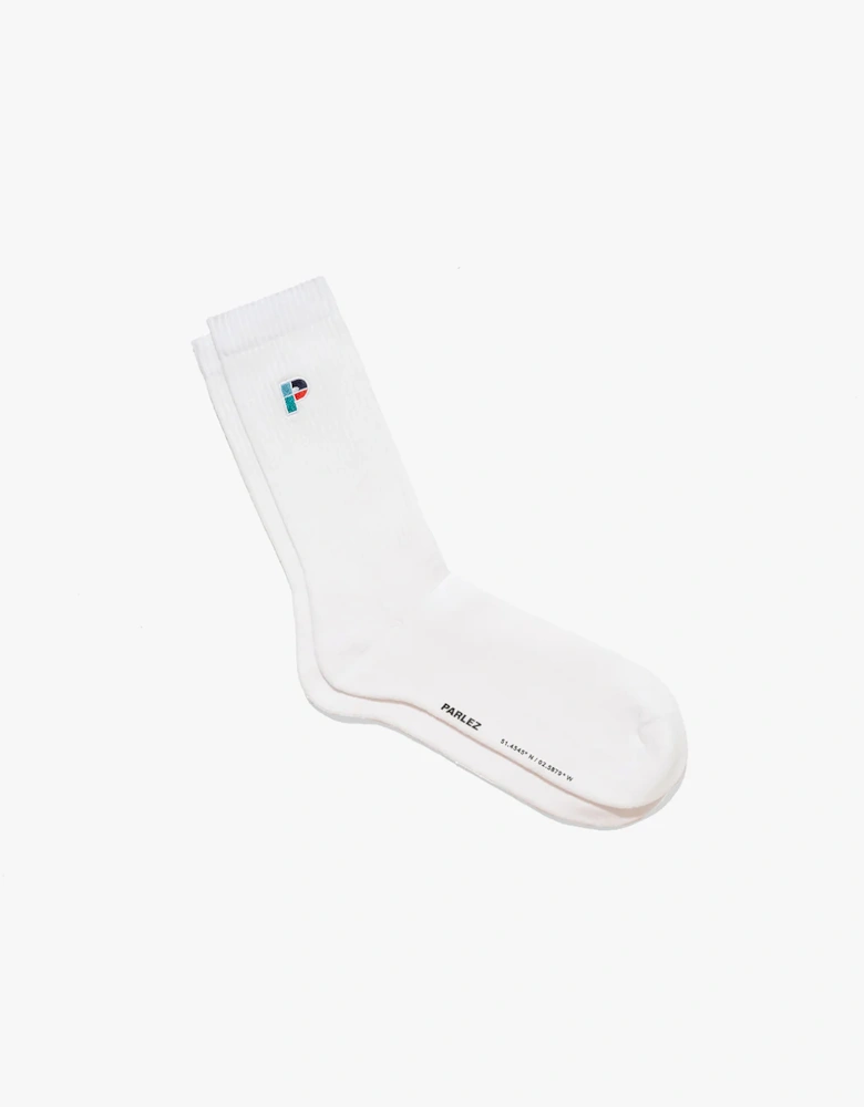 White Lewis Socks