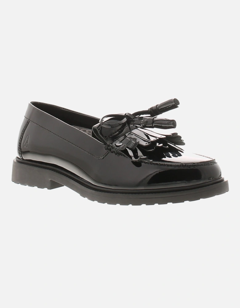 Womens Shoes Verity Kiltie Leather Slip On black patent UK Size