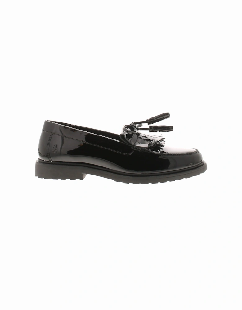 Womens Shoes Verity Kiltie Leather Slip On black patent UK Size