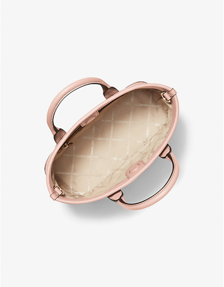 Luisa Small Pebbled Leather Satchel