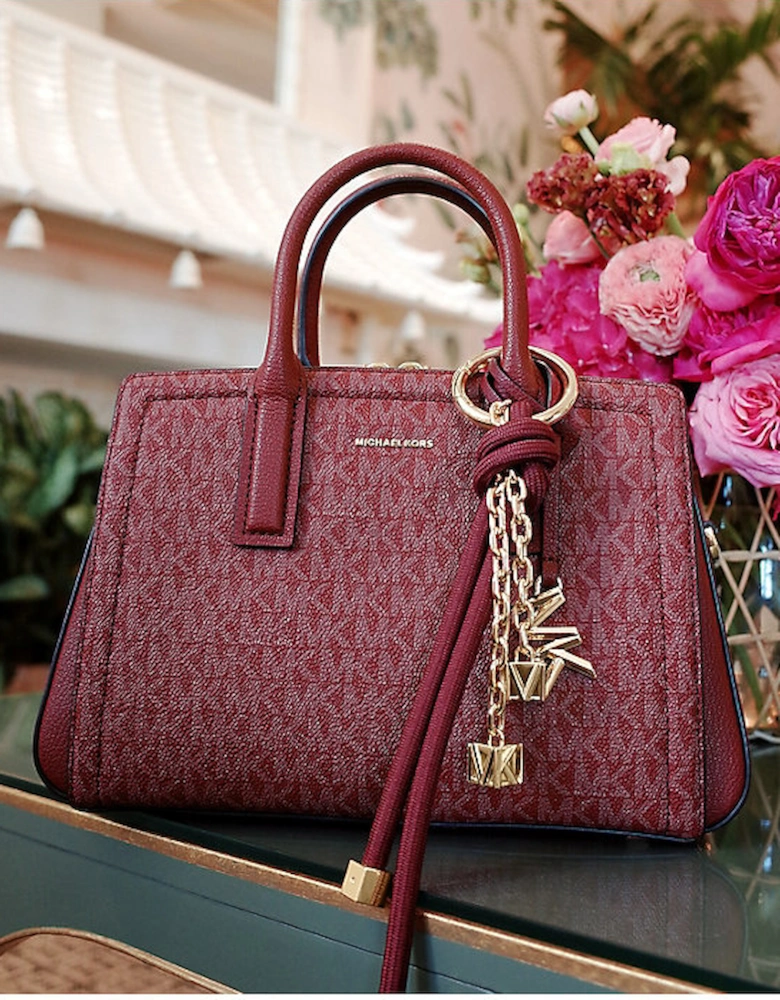 Gold-Tone and Cord Bag Charm