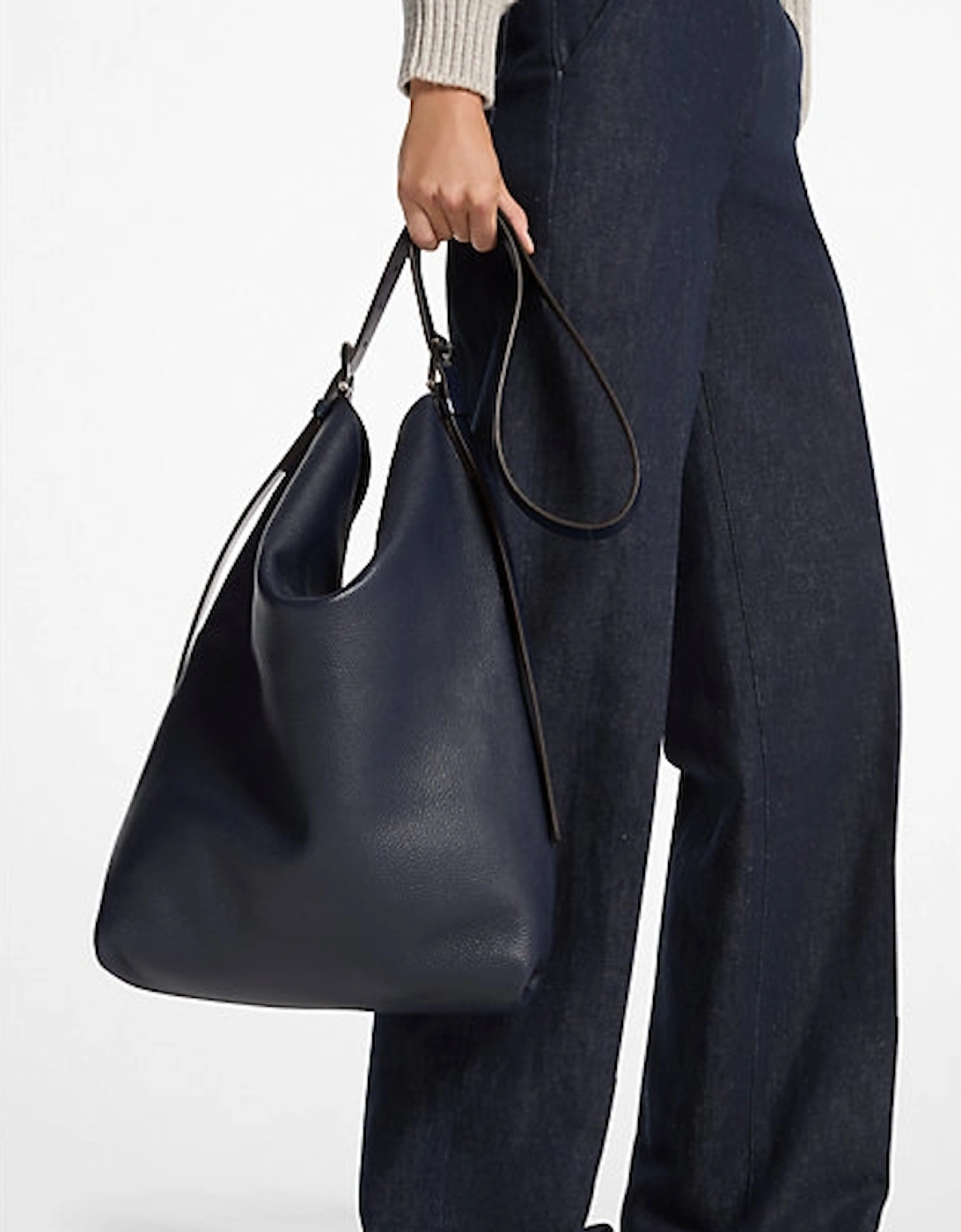 Kiera Leather Hobo Bag