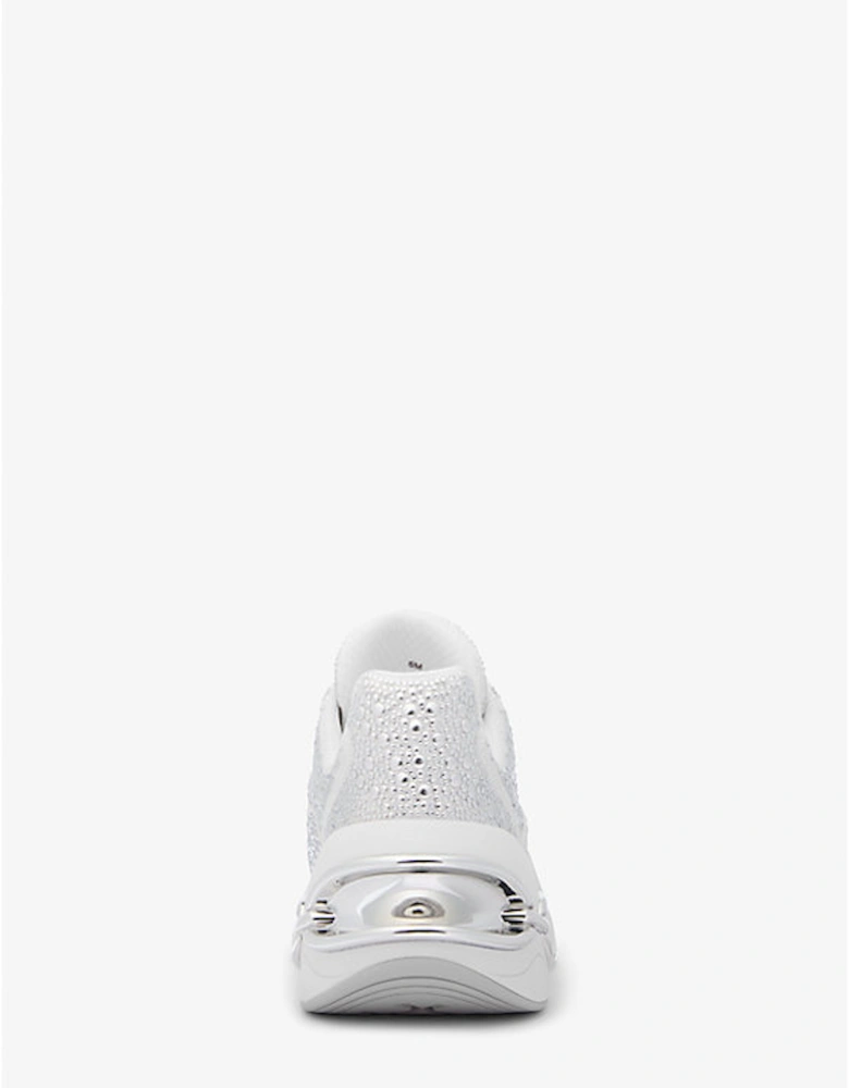 Toni Embellished Linen Blend Trainer