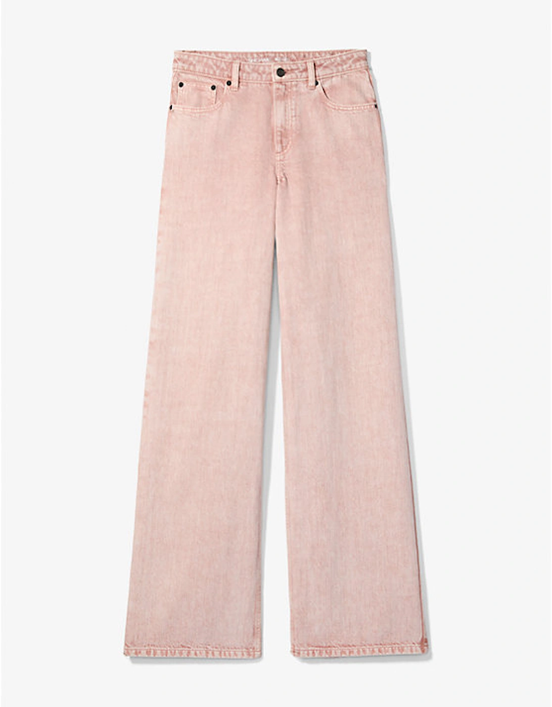 Garment-Dyed Wide Leg Jean