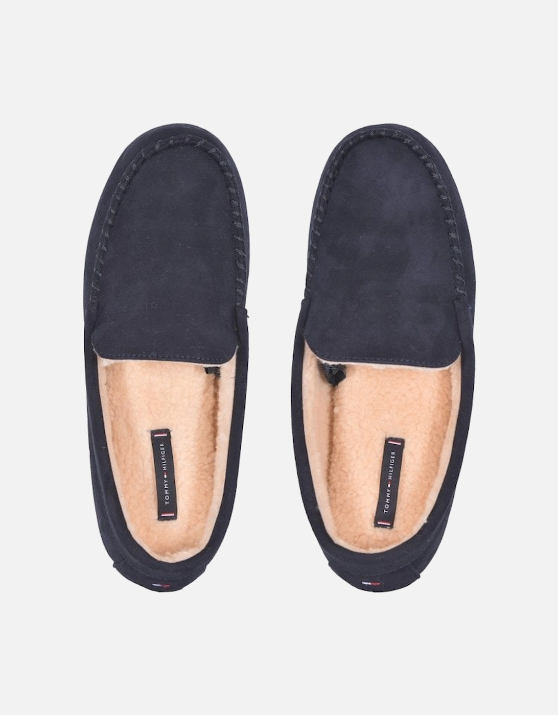 Driver Moccasin Slippers, Navy, 9 of 8