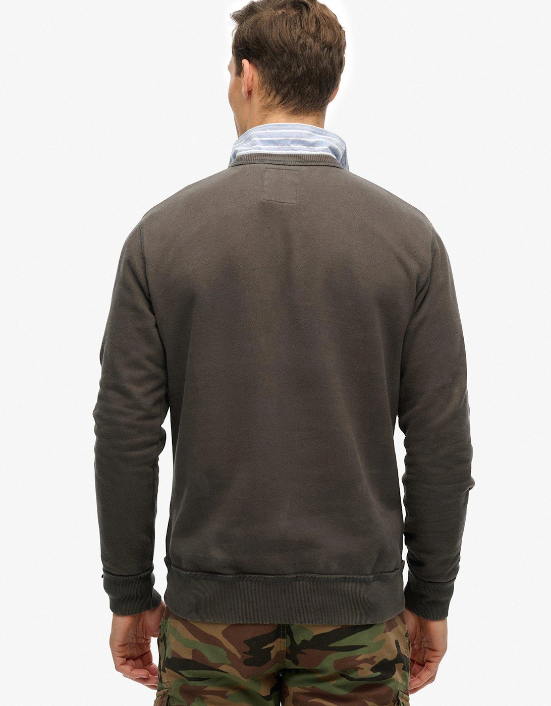 Athletic Essential Crew Sweatshirt - Dark Grey