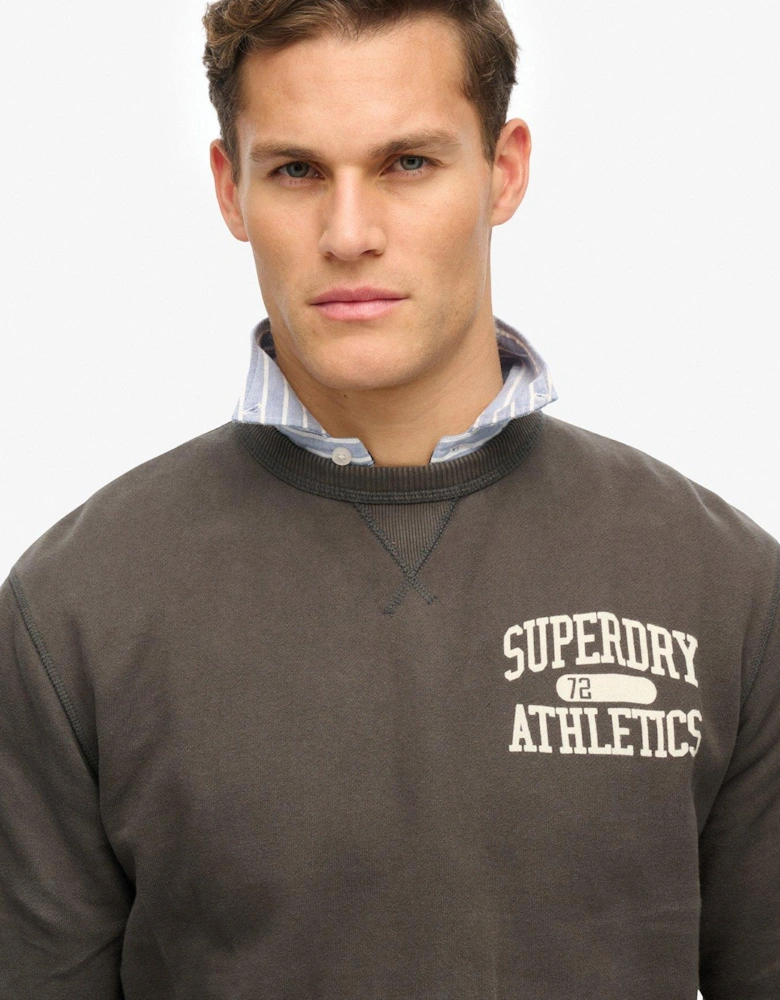Athletic Essential Crew Sweatshirt - Dark Grey