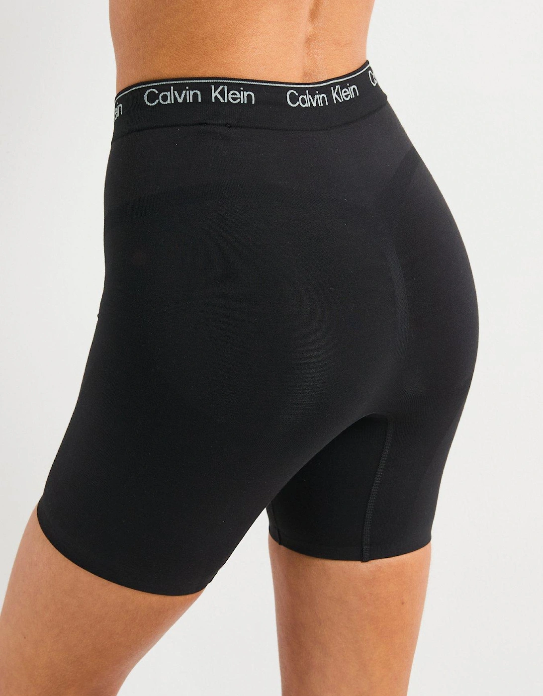 Cotton Seamless Thigh Slimmer - Black