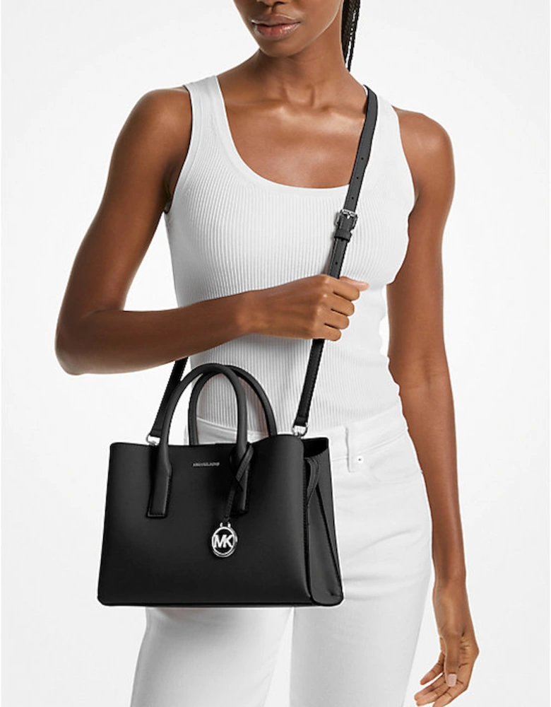 Ruthie Small Saffiano Leather Satchel