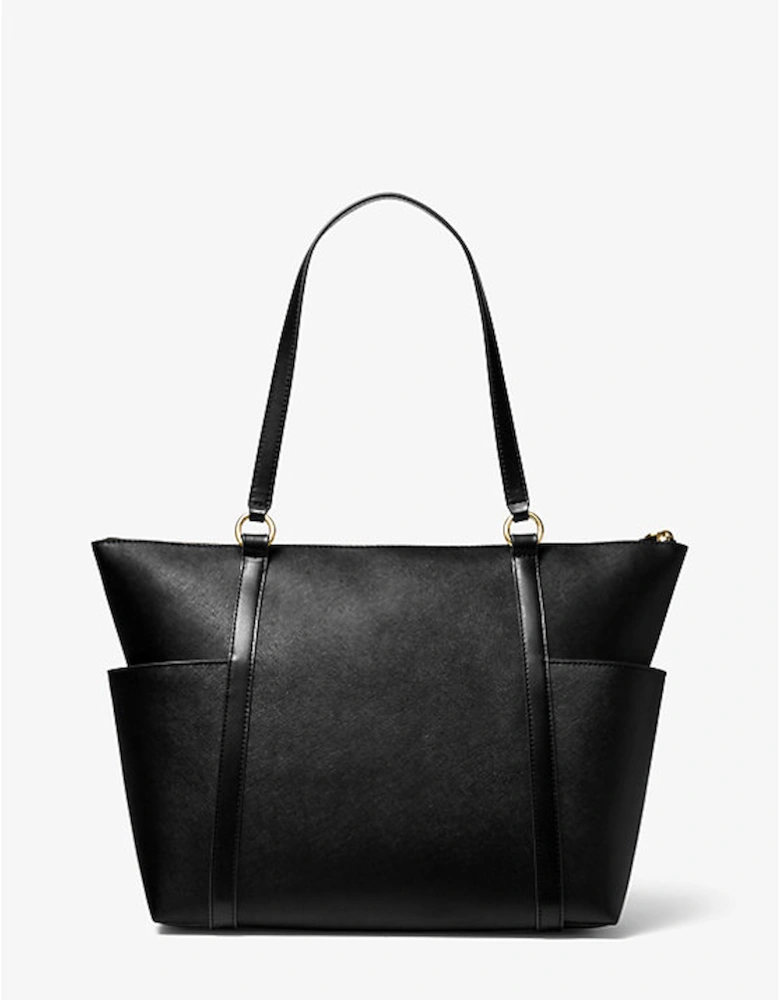 Sullivan Large Saffiano Leather Top-Zip Tote Bag