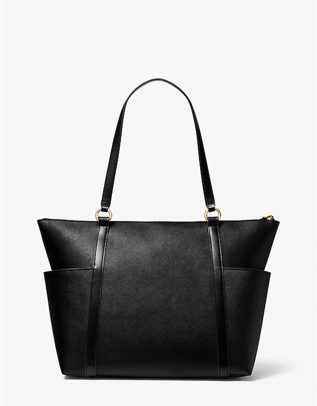 Sullivan Large Saffiano Leather Top-Zip Tote Bag