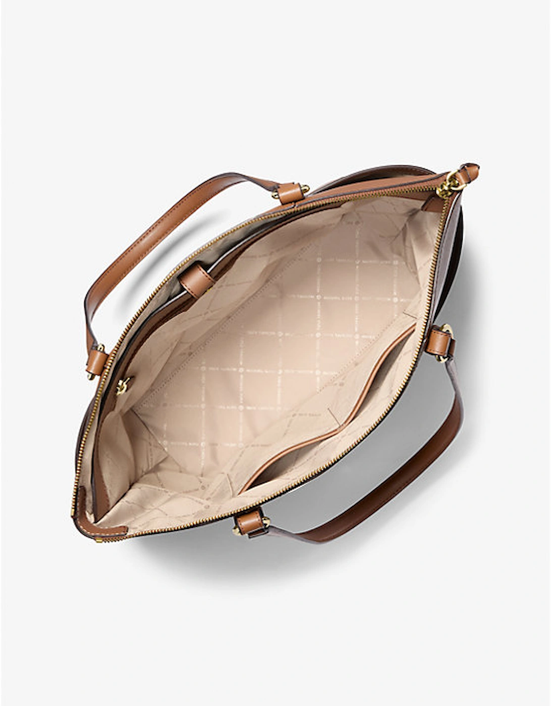 Sullivan Large Saffiano Leather Top-Zip Tote Bag