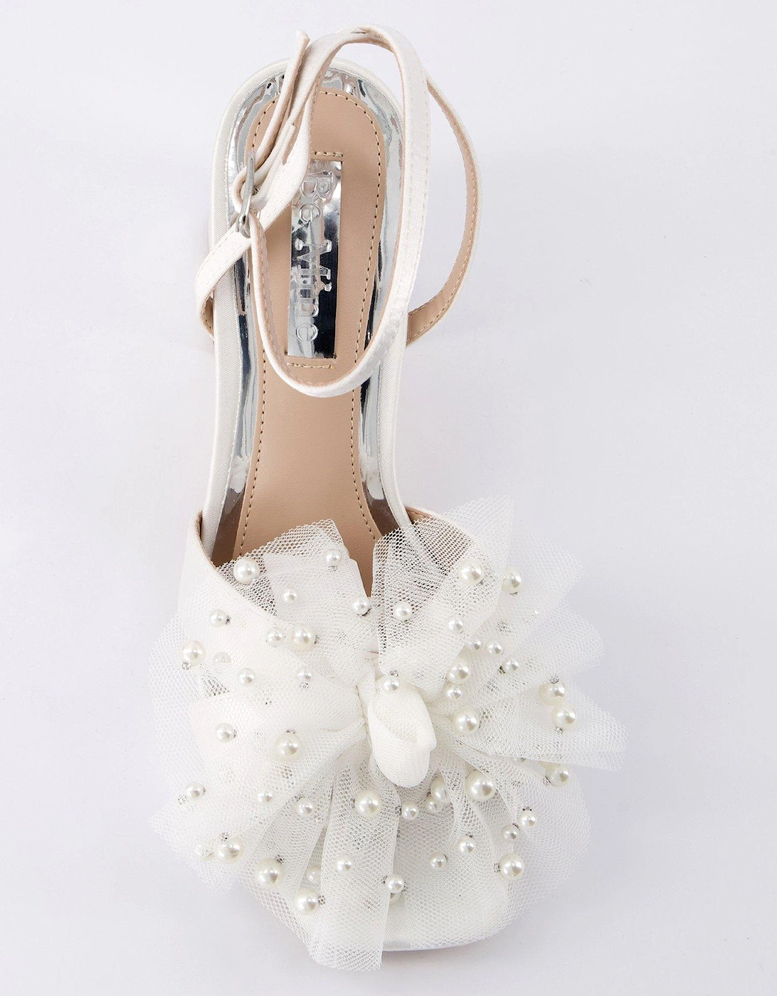 Be Mine Issa Heeled Sandals - Ivory Satin