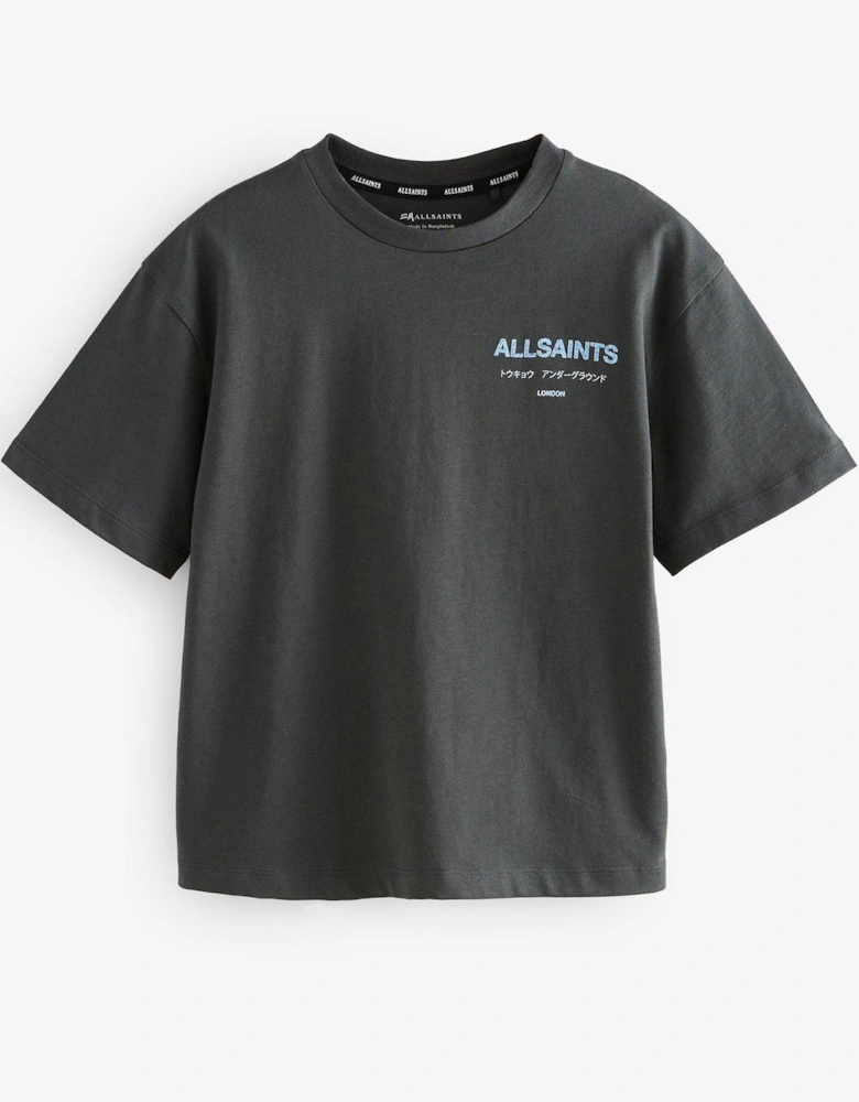 All Saints Boys Underground Tee - Black