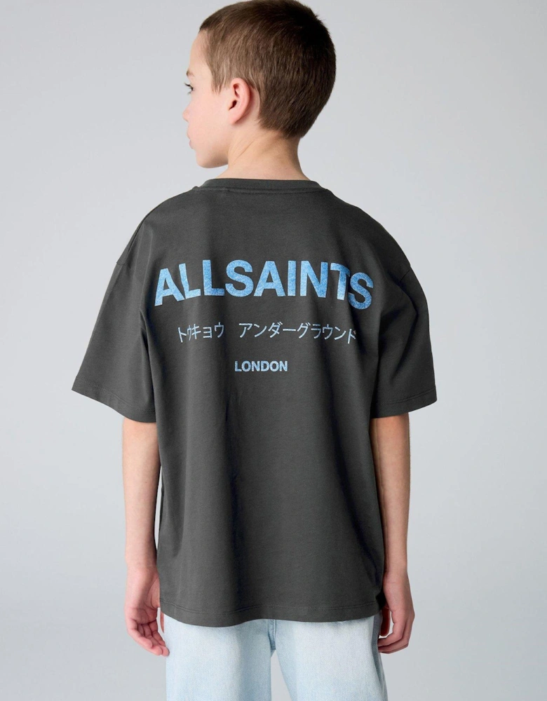 All Saints Boys Underground Tee - Black
