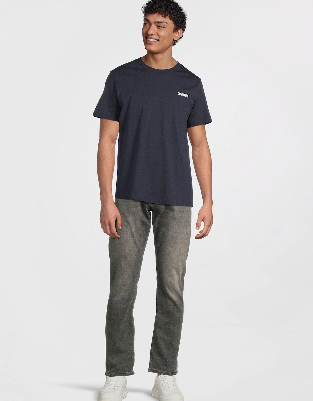 Crew Neck Short Sleeve T-Shirt - Dark Purple