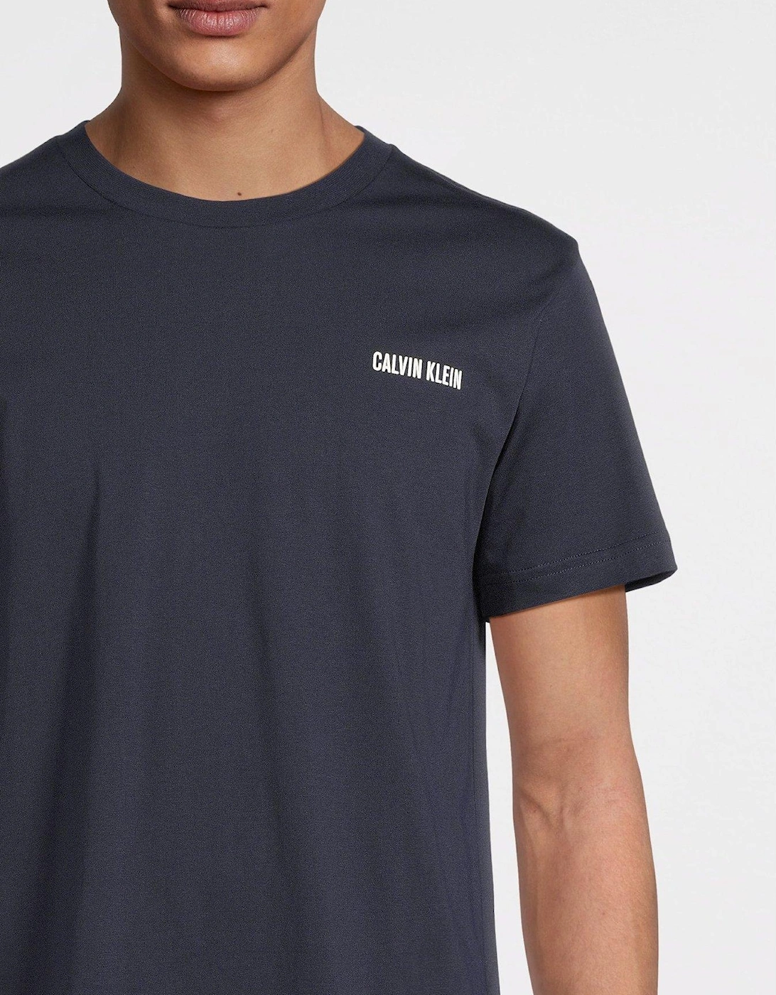 Crew Neck Short Sleeve T-Shirt - Dark Purple