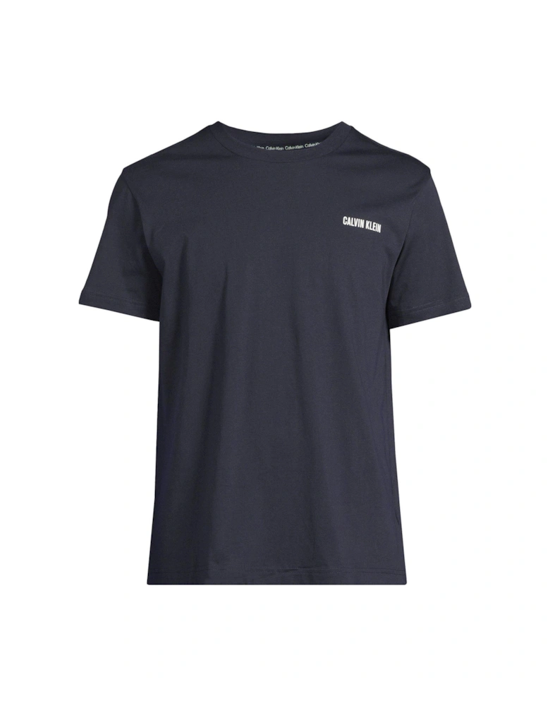 Crew Neck Short Sleeve T-Shirt - Dark Purple