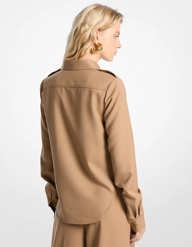 Wool Blend Utility Shirt
