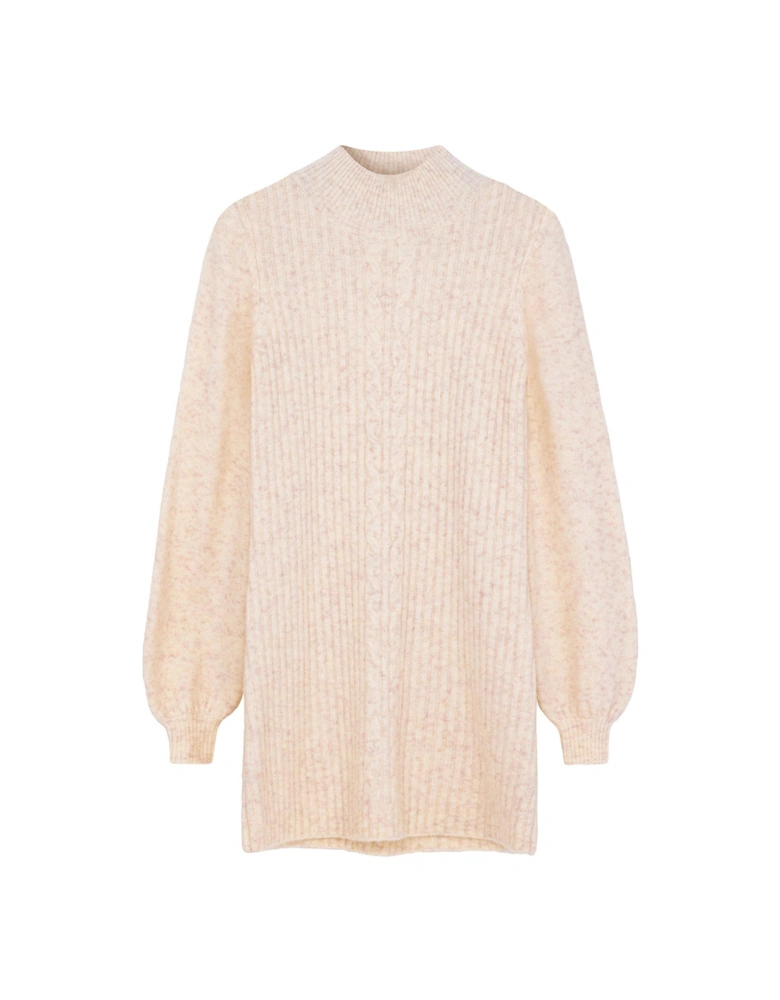 Cosy Nights Knitted Dress - Cream