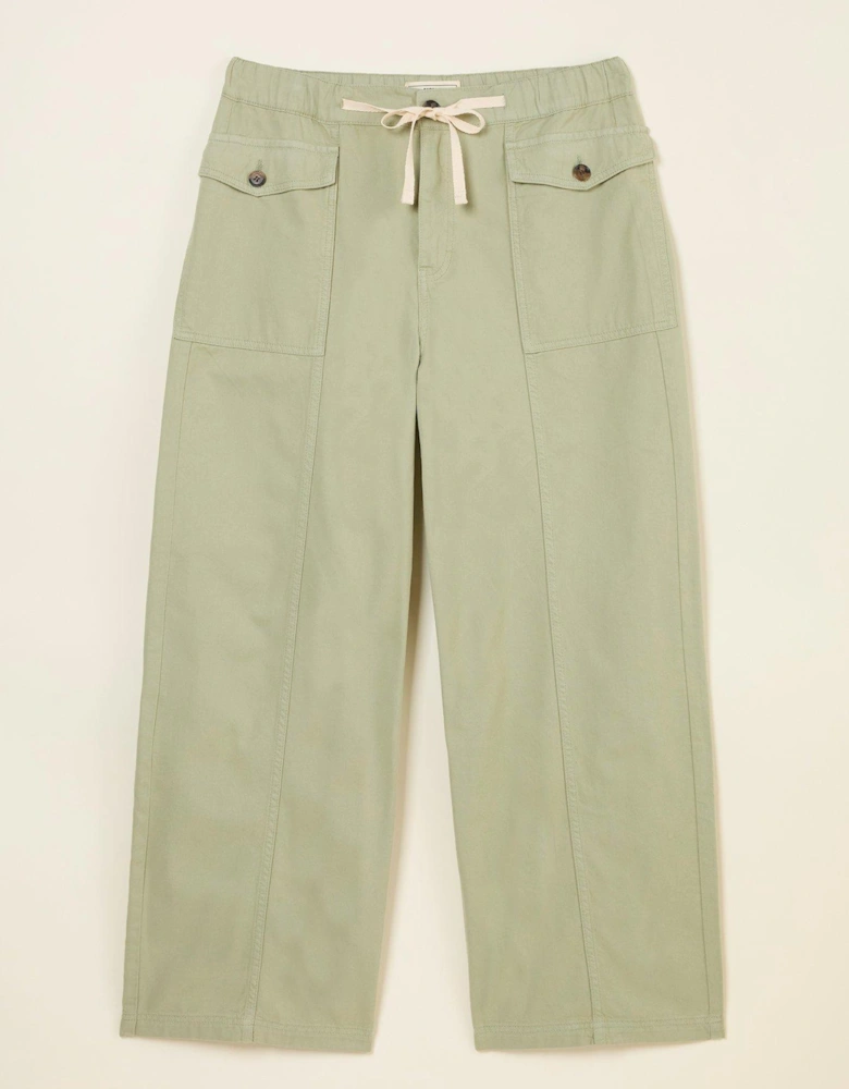 Henrietta Wide Leg Trousers - Green