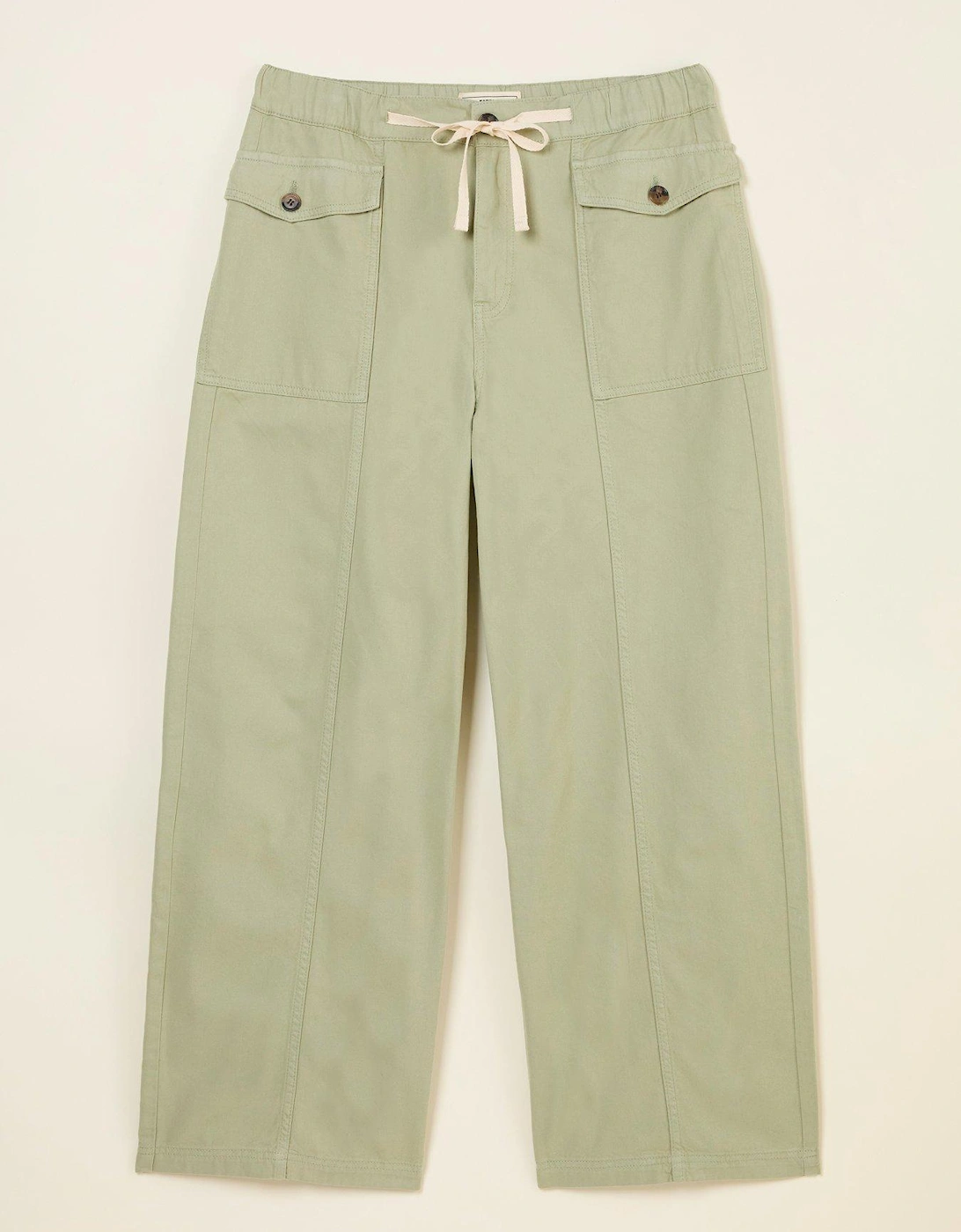 Henrietta Wide Leg Trousers - Green