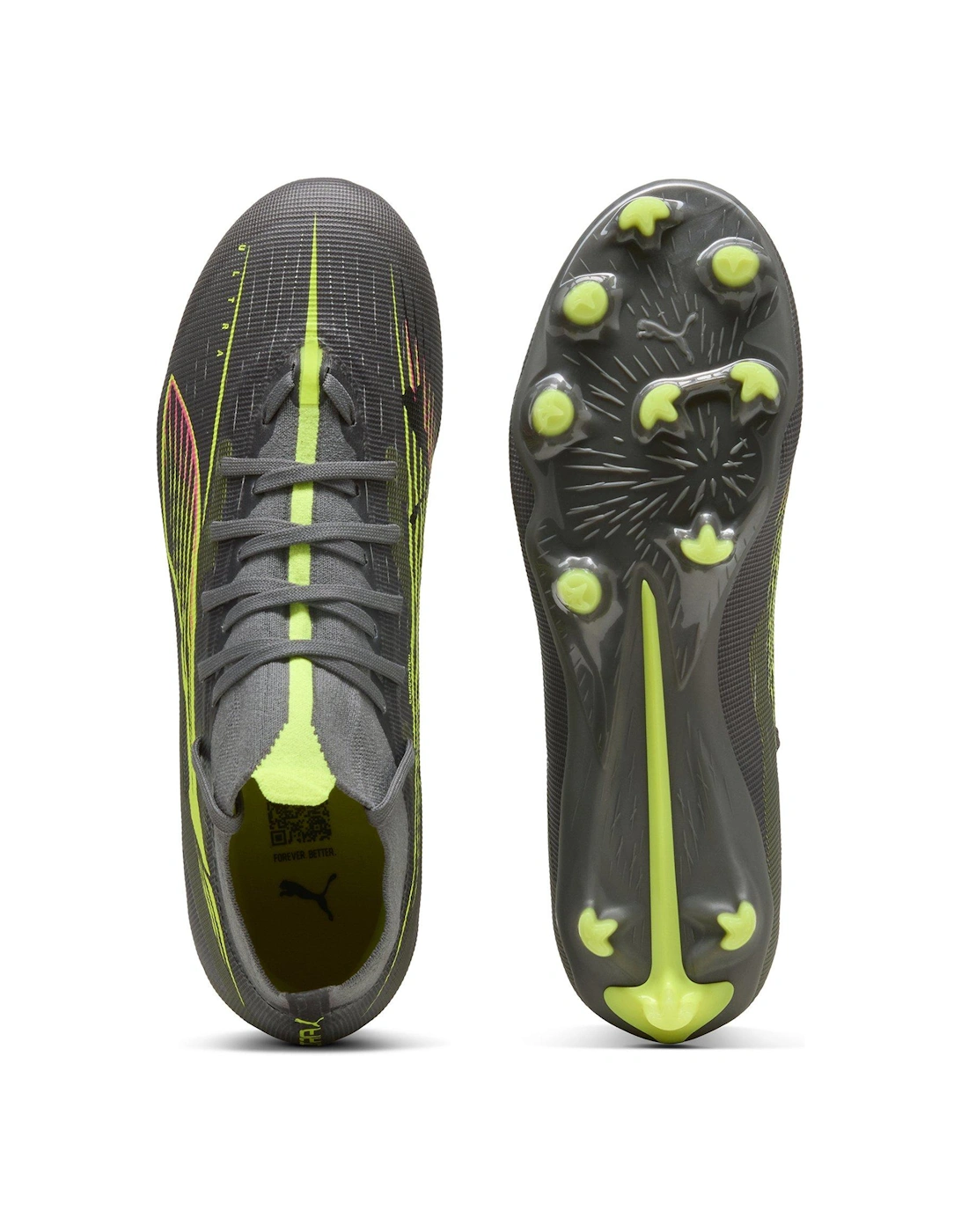 Womens Ultra 5 Match Laceless Firm Ground Football Boots - Yellow
