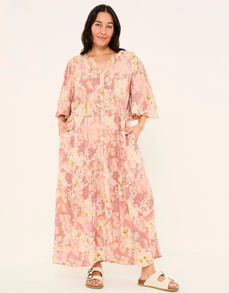 Paige Layered Floral Dress - Pink