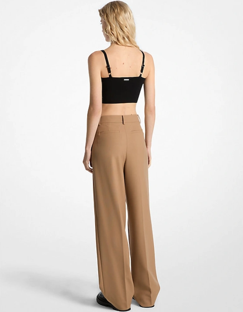Pleated Wide-Leg Pants