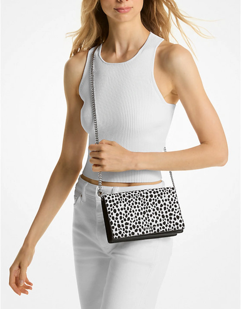 Jet Set Medium Cheetah Print Calf Hair Crossbody Bag