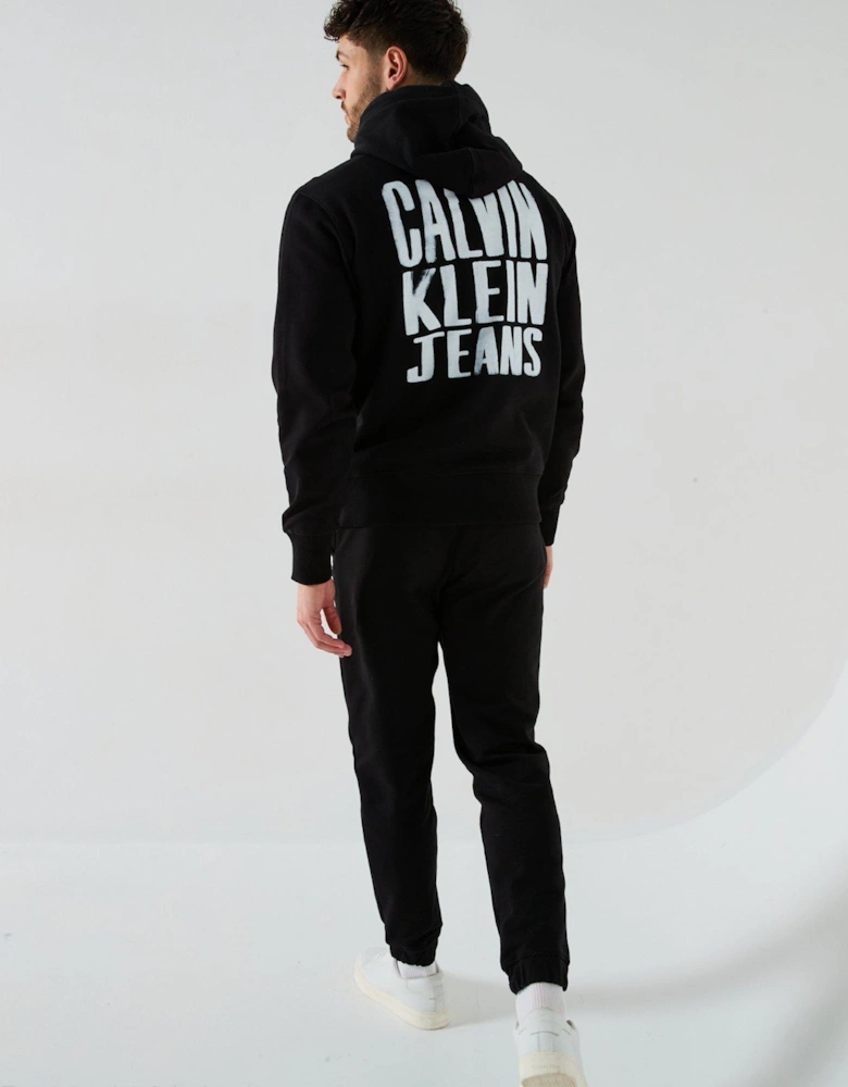 Painted Overhead Hoodie - Black