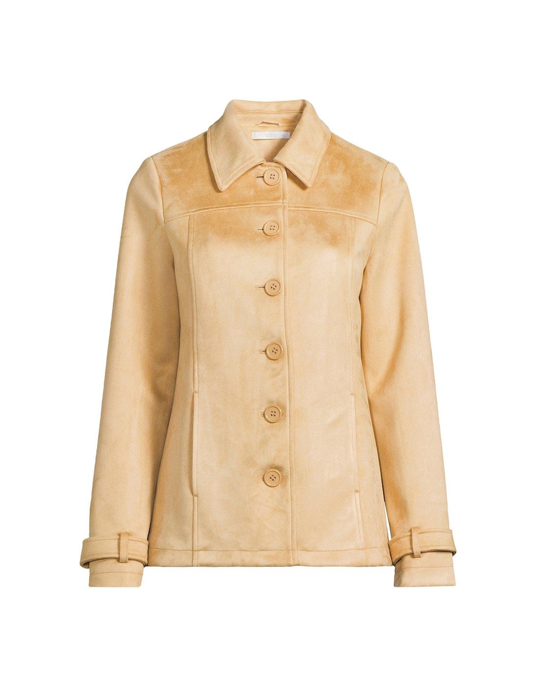 Faux Suede Blonde Jacket - Light Beige