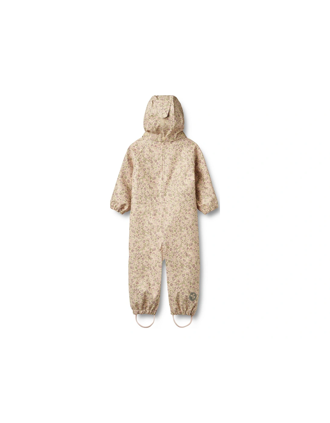 Baby Girls Sibling Printed Puddlesuit - Cream