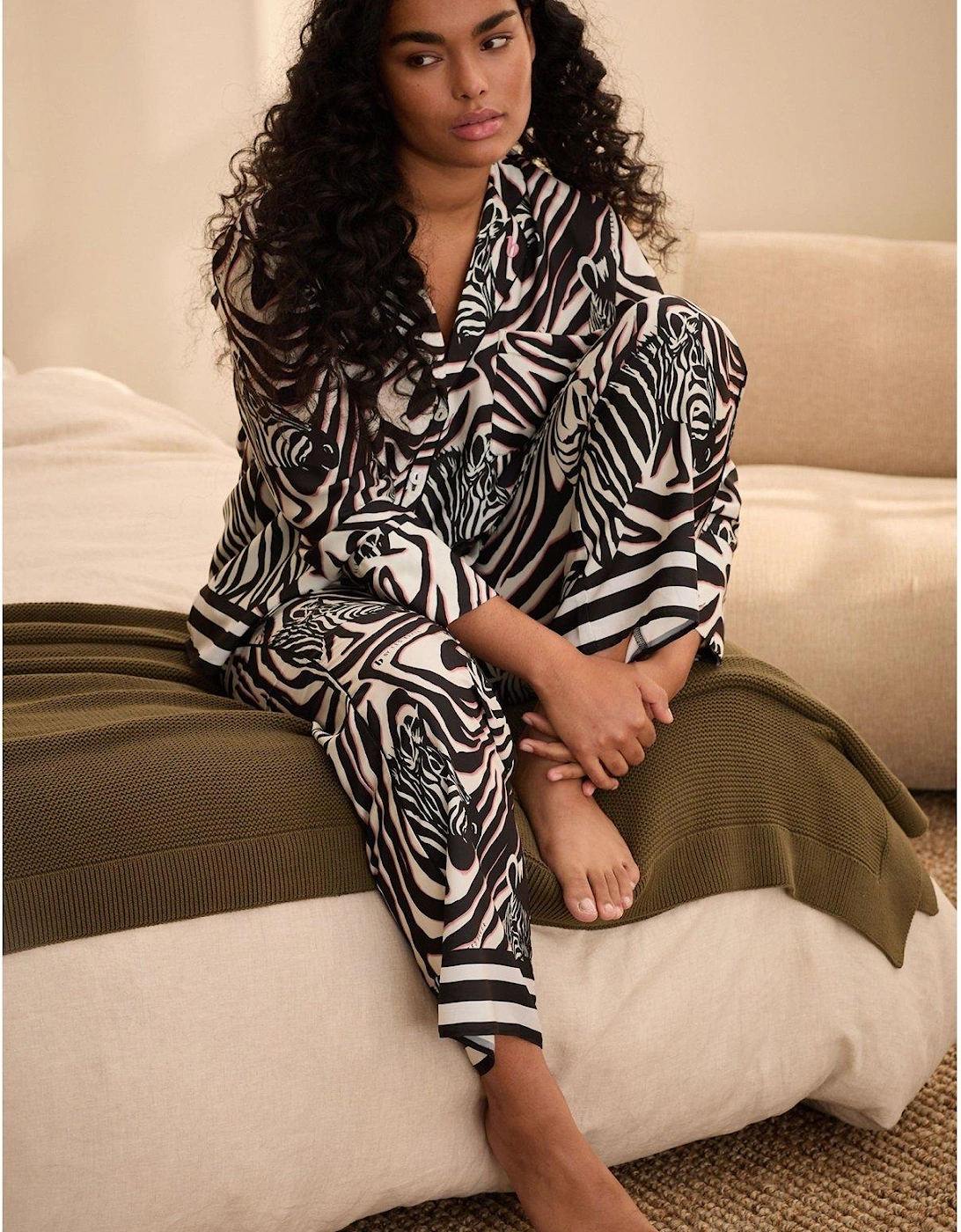 Button Through Pyjamas - Black
