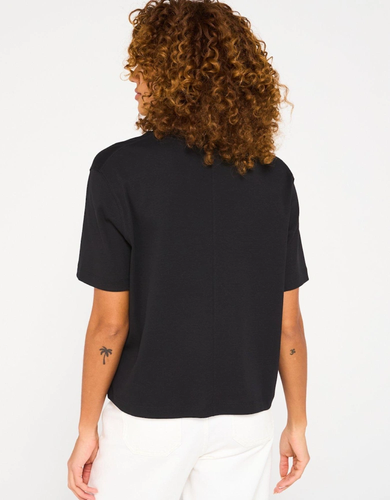 Mini Logo Oversized T-Shirt - Black