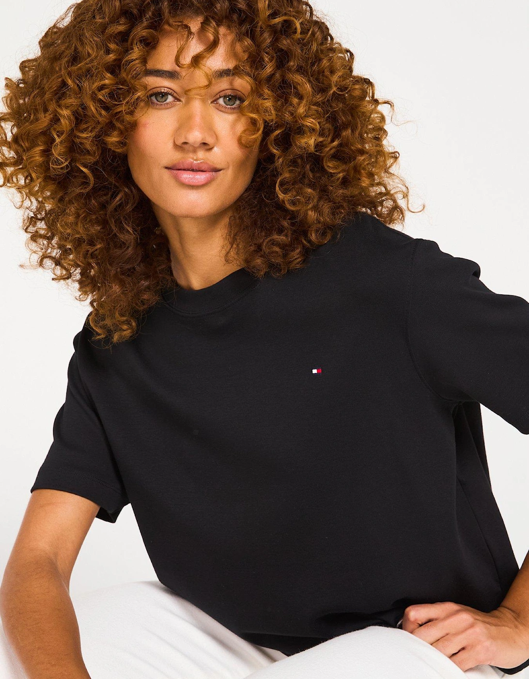 Mini Logo Oversized T-Shirt - Black